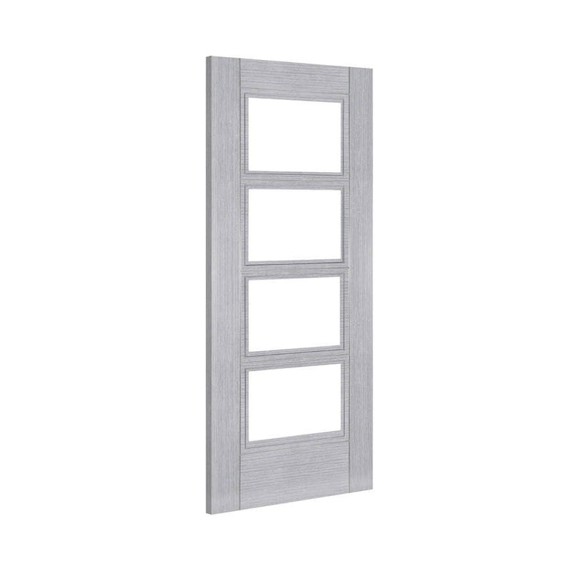 Deanta Montreal Light Grey Ash Glazed Door