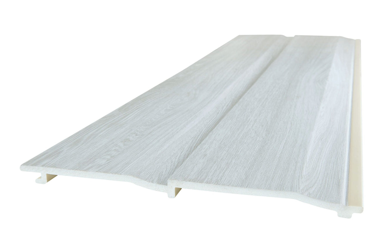 Morning Dew Silver NatureClad Double Plank Shiplap Cladding 300mm (5m ...