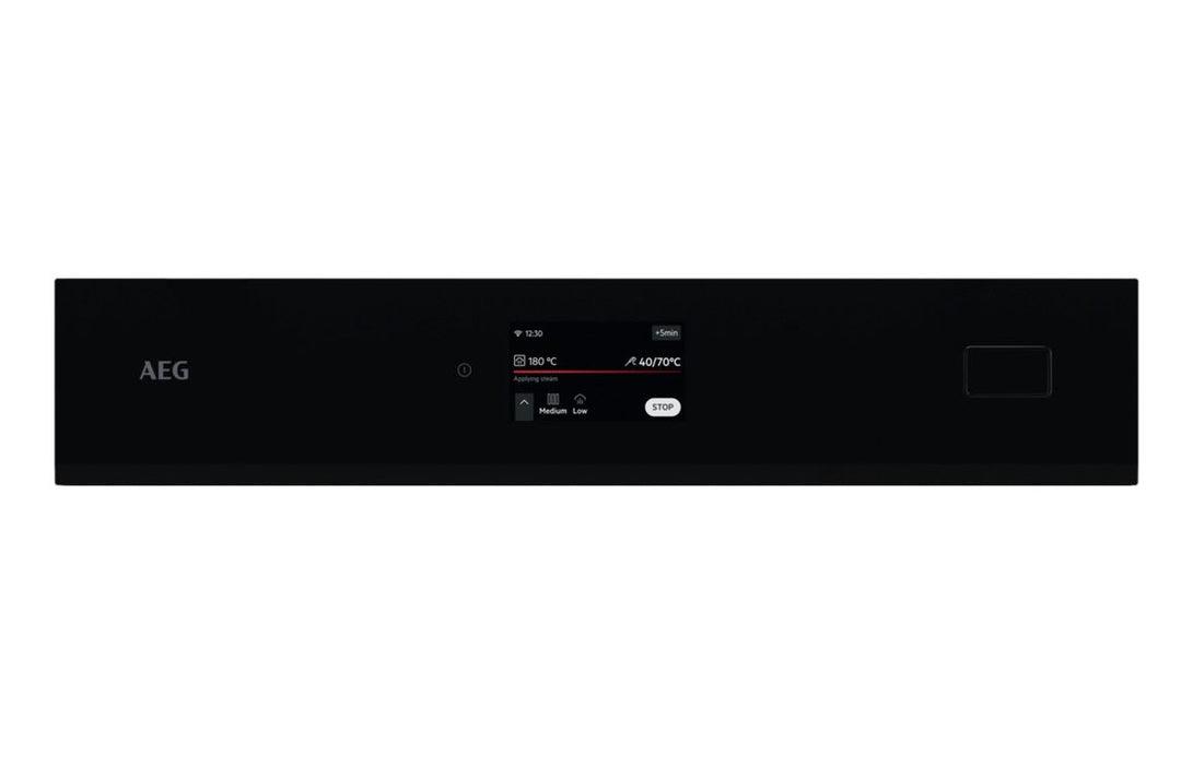 AEG NBB8S731AB Single Electric Oven w/Steam - Black