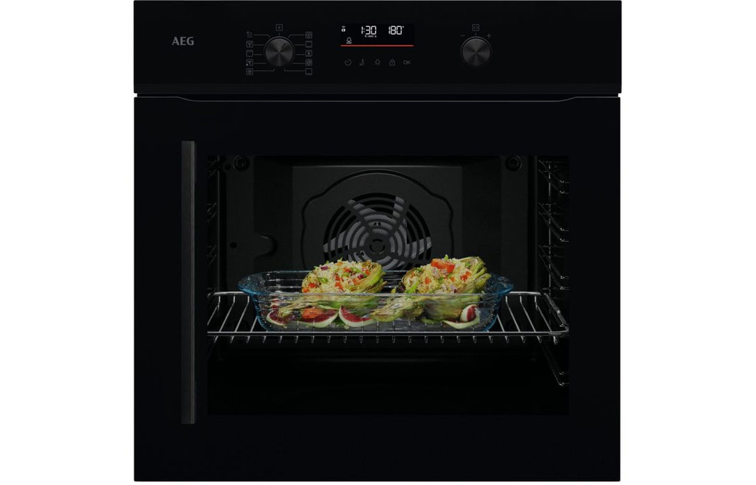 AEG NBU5P401RB Single Pyrolytic Oven (RHH) - Black