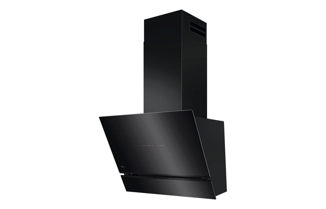 AEG NDV8761CB 60cm Angled Chimney Hood - Black