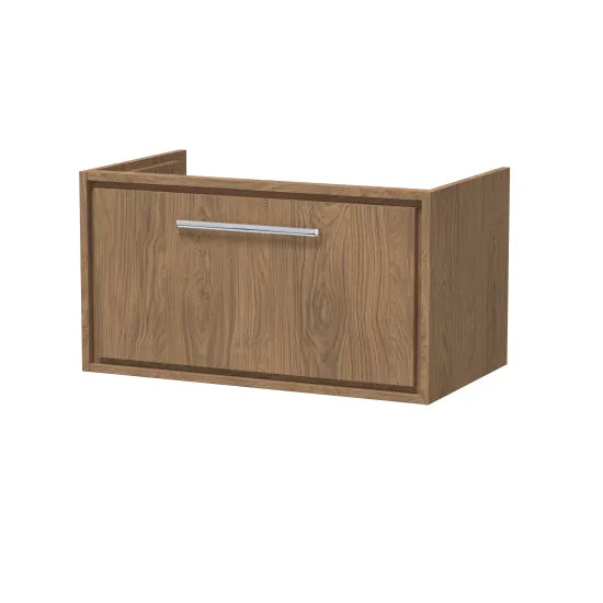 800mm Wall Hung 2-Drawer Unit & Marble Worktop w Basin (Drawer, Unit or Set)
