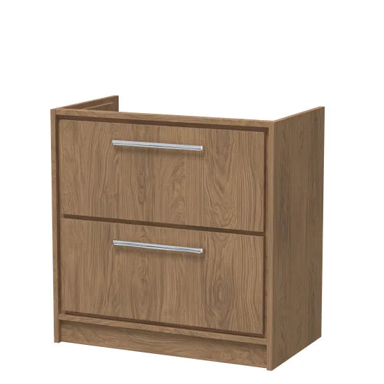 800mm Floor Standing 2-Drawer Unit & Basin Set 0 Tap Hole (Drawer Unit, Basin or Set)