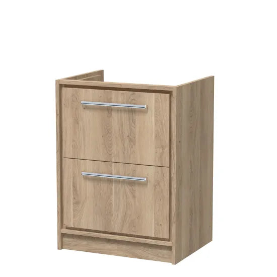 600mm Floor standing 2-Drawer Unit & Worktop