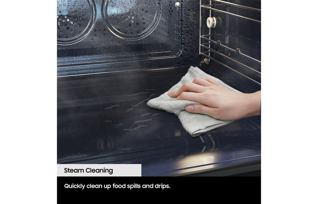 Samsung Bespoke Series 5 NQ5B5763DBK/U4 Compact Steam Combination Oven - Black Glass