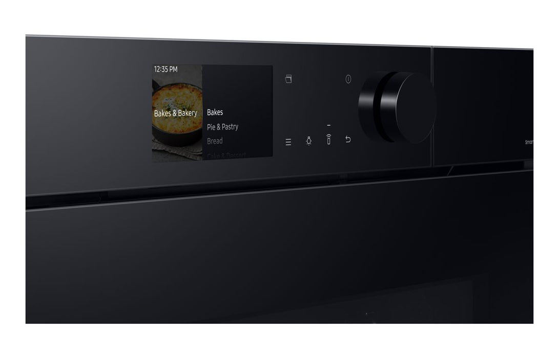 Samsung Bespoke Series 7 NQ5B7993AAK/U4 Compact Steam Combination Oven - Black Glass