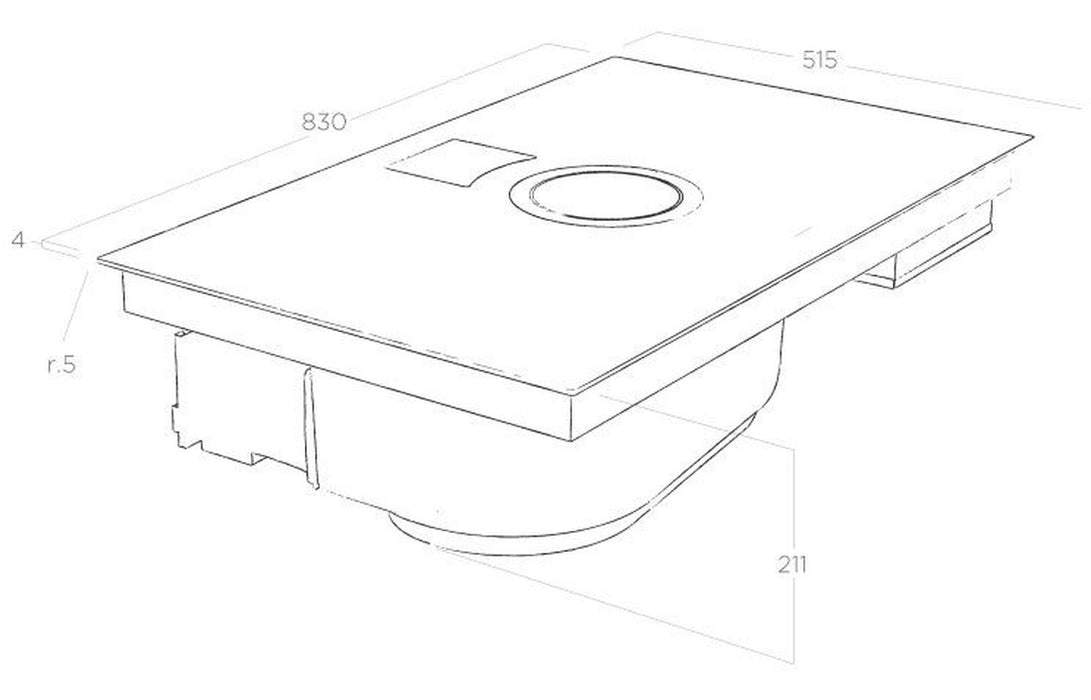 Elica NikolaTesla Switch 85cm Venting Induction Hob