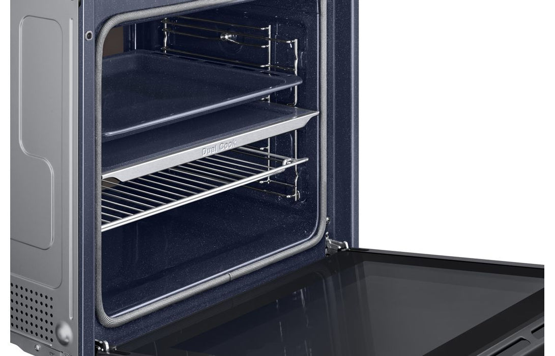 Samsung Bespoke Series 4 NV7B42205AK/U4 Oven with Dual Cook - Black Glass