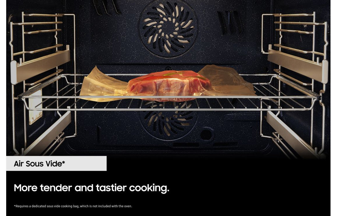 Samsung Bespoke Series 4 NV7B42205AK/U4 Oven with Dual Cook - Black Glass