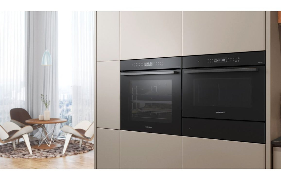 Samsung Bespoke Series 4 NV7B42205AK/U4 Oven with Dual Cook - Black Glass