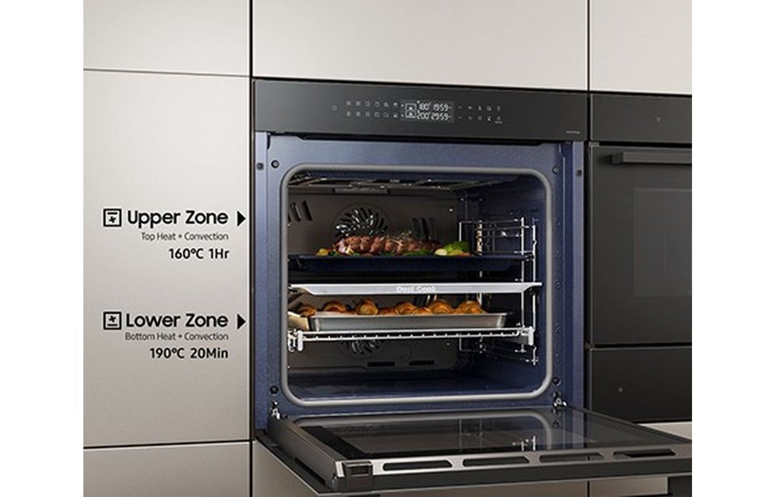 Samsung Bespoke Series 4 NV7B42503AK/U4 Oven with Dual Cook - Black Glass