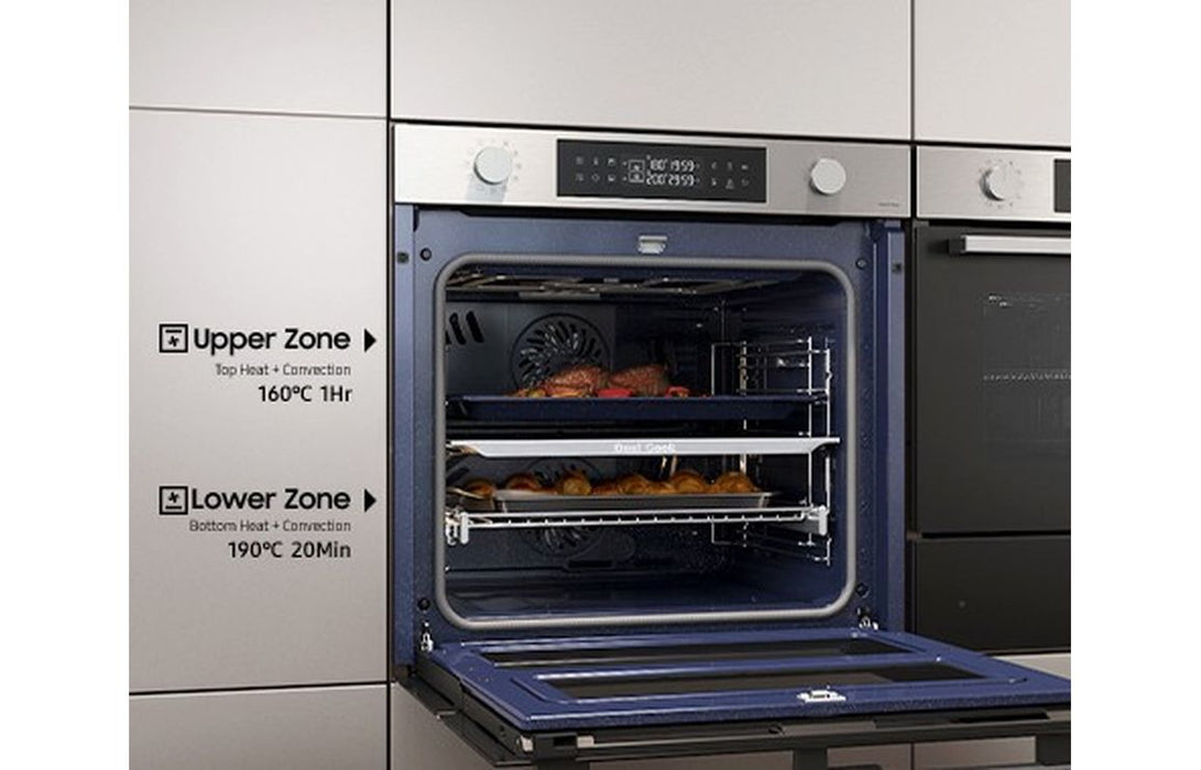 Samsung Bespoke Series 4 NV7B43205AK/U4 Oven with Dual Cook Flex - Black Glass