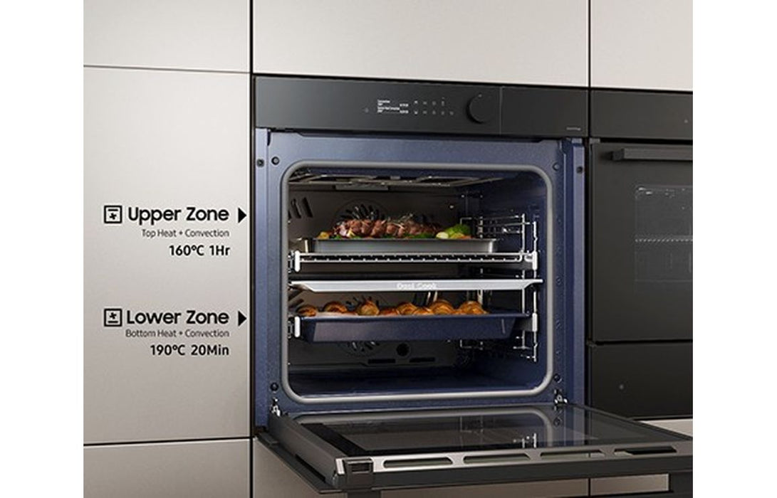 Samsung Bespoke Series 5 NV7B5675WAK/U4 Oven with Dual Cook - Black Glass