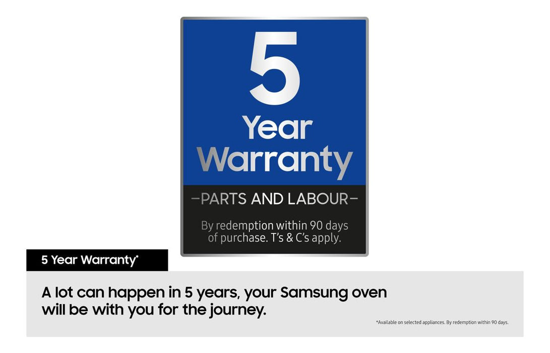 Samsung Bespoke Series 7 NV7B7997AAK/U4 Oven with Dual Cook - Black Glass