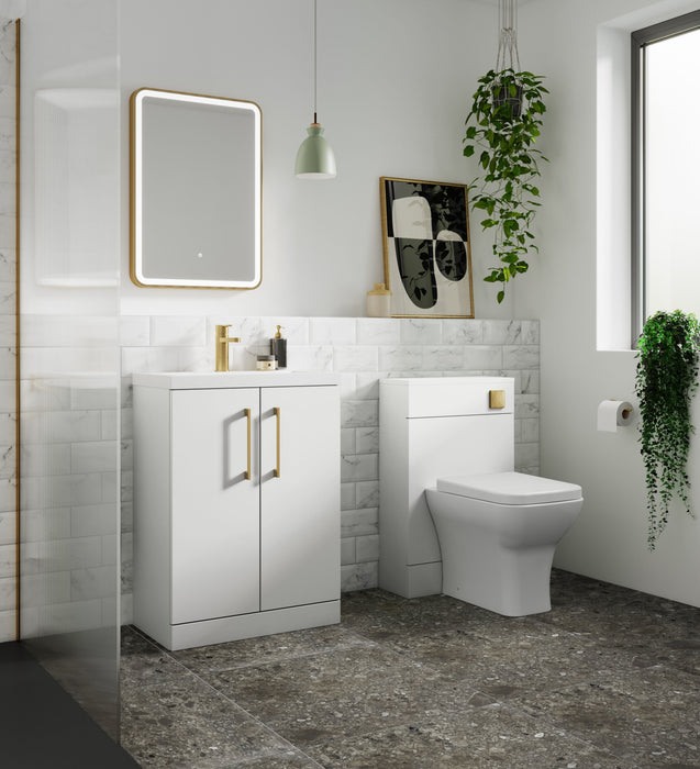 1 Tap Hole 500mm Minimalist Ceramic Basin