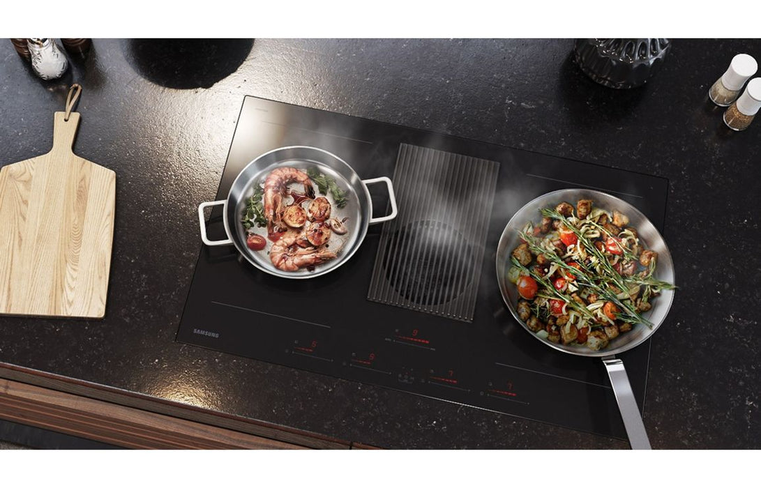 Samsung NZ84T9747VK/UR 80cm Venting Induction Hob w/Dual Flex Zone - Black