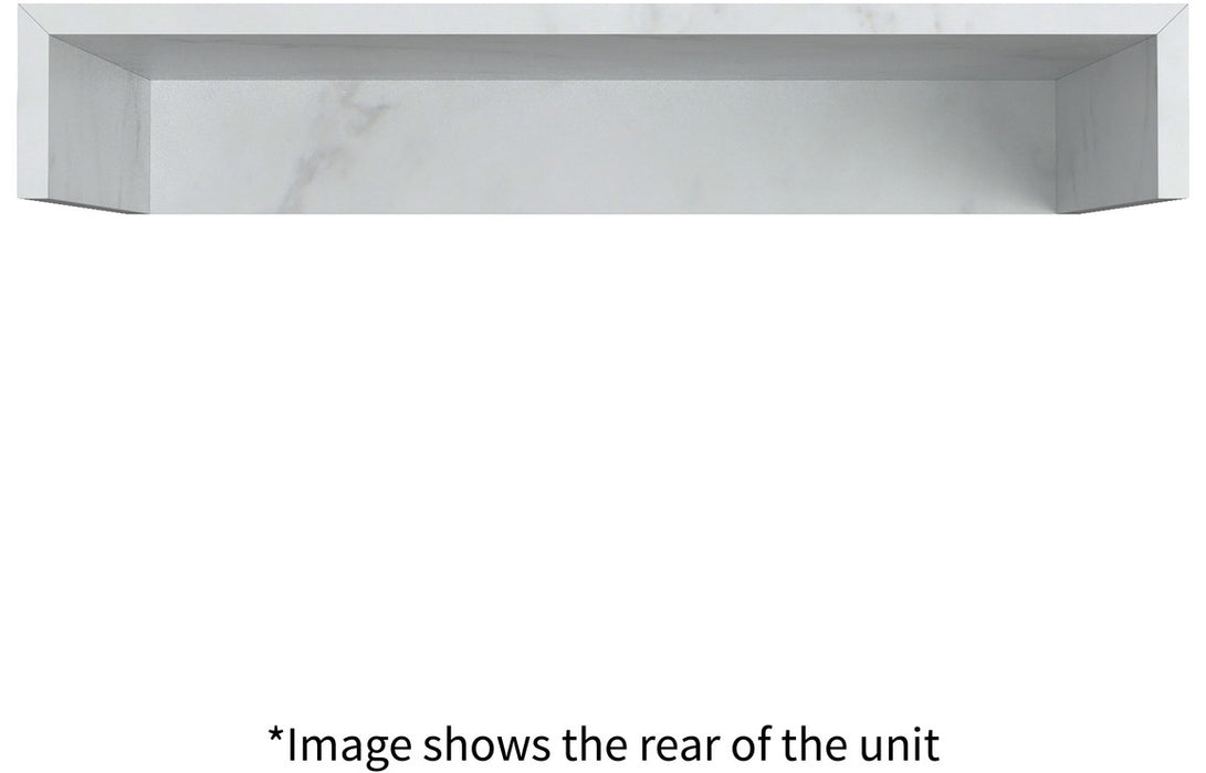 Origin 600mm Wall Hung Basin Shelf - White Marble