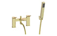 Nerise Bath/Shower Mixer & Bracket - Brushed Brass