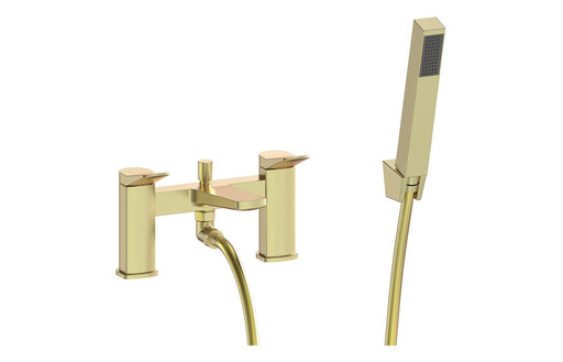 Nerise Bath/Shower Mixer & Bracket - Brushed Brass
