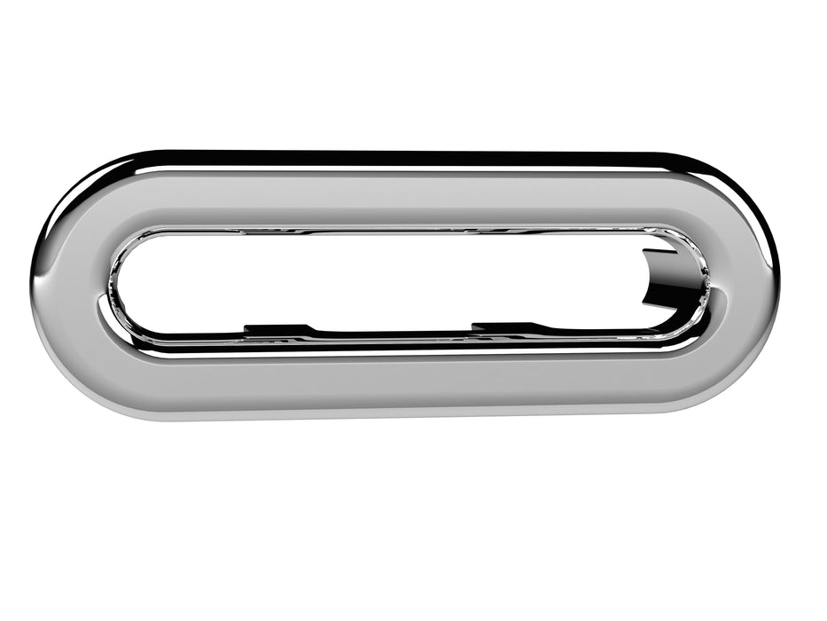 Oval Chrome Basin Overflow Cover
