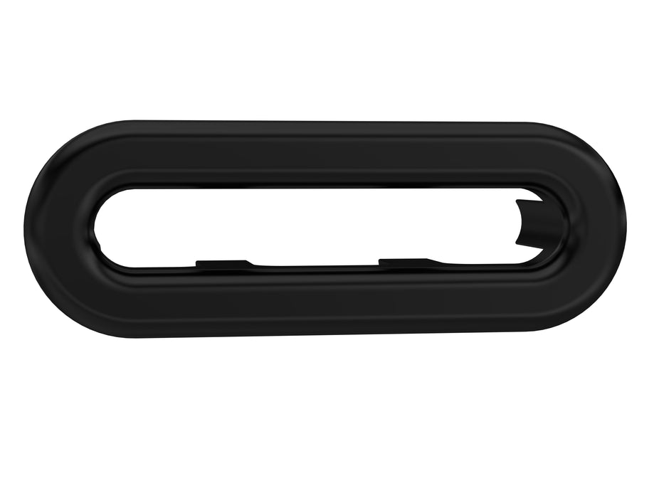 Oval Black Basin Overflow Cover