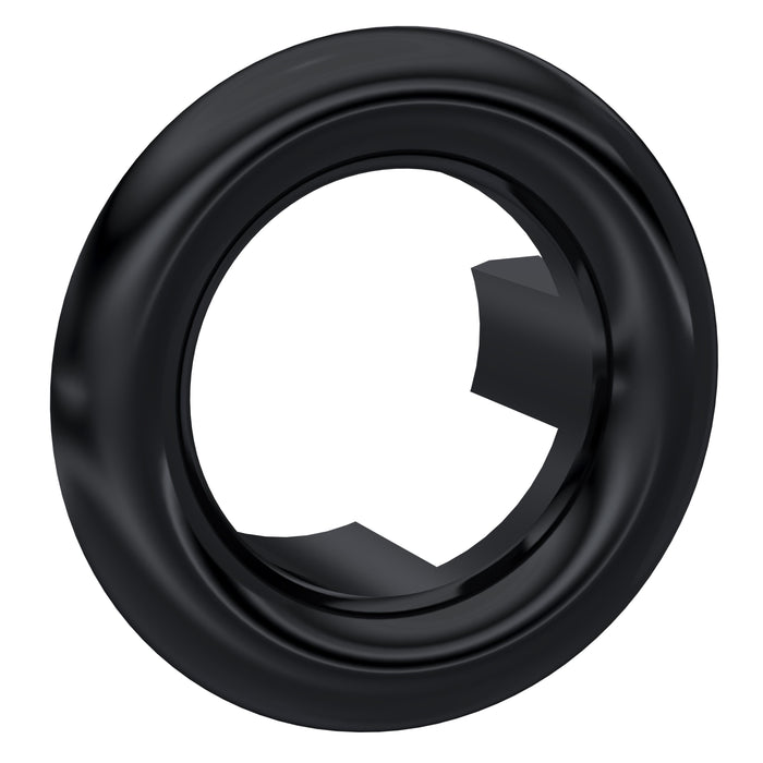 Round Black Basin Overflow Cover