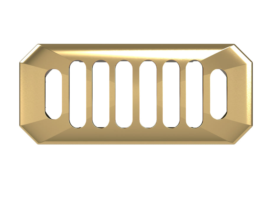 Carlton Brushed Brass Basin Overflow Grill