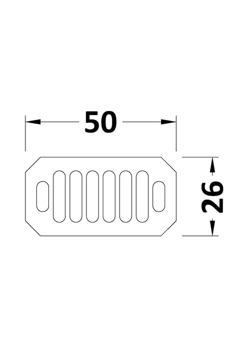 Carlton Brushed Brass Basin Overflow Grill