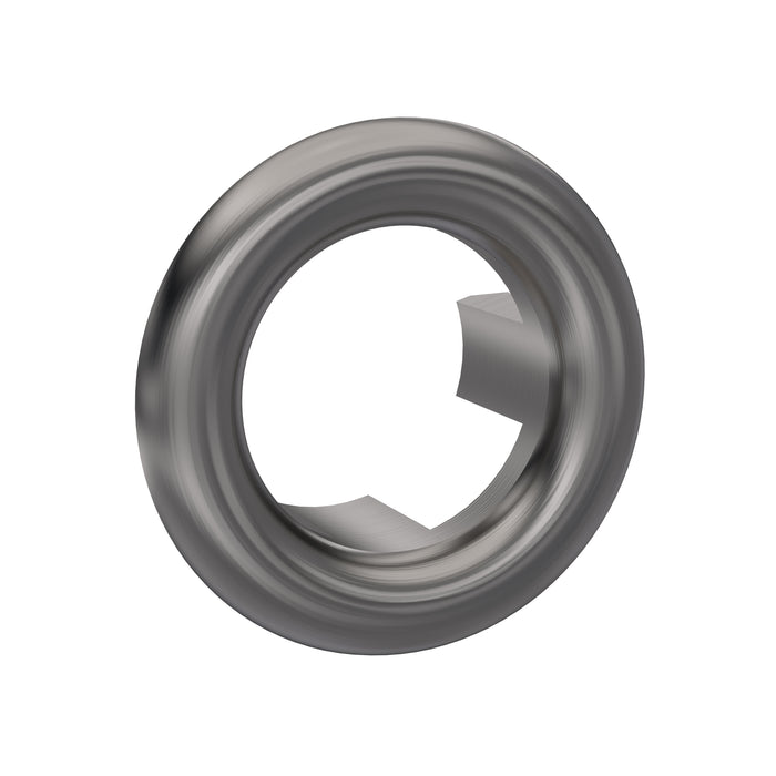 Nuie Brushed Pewter Basin Overflow Cover