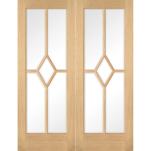 OAK REIMS GLAZED PAIR