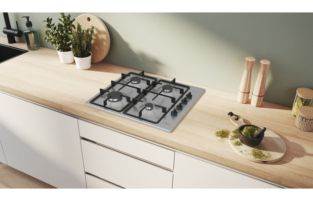 Bosch Series 2 PBP6B5K60 60cm Gas Hob - St/Steel