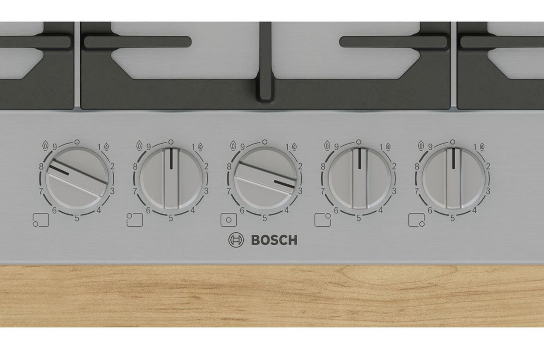 Bosch Series 6 PCQ7A5I90 75cm Gas Hob - St/Steel