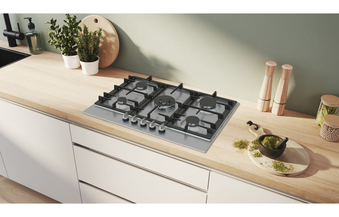 Bosch Series 6 PCQ7A5I90 75cm Gas Hob - St/Steel