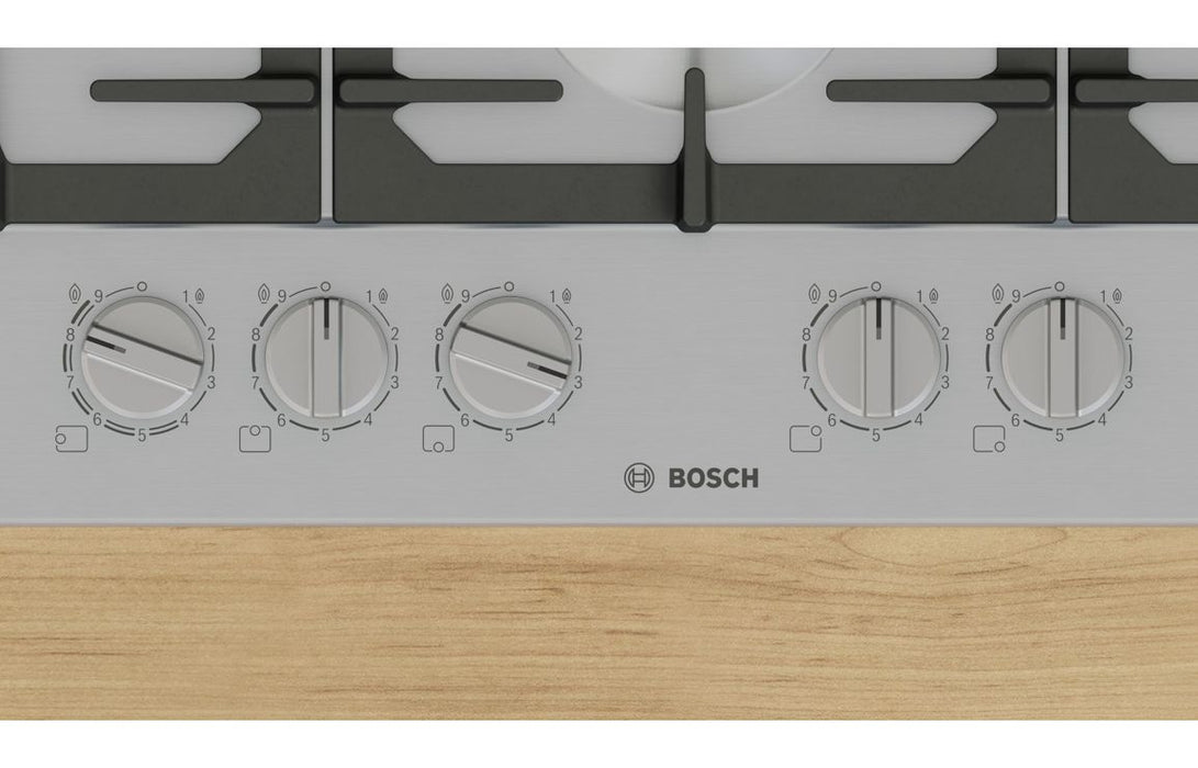 Bosch Series 6 PCS7A5I90 75cm Gas Hob - Brushed Steel