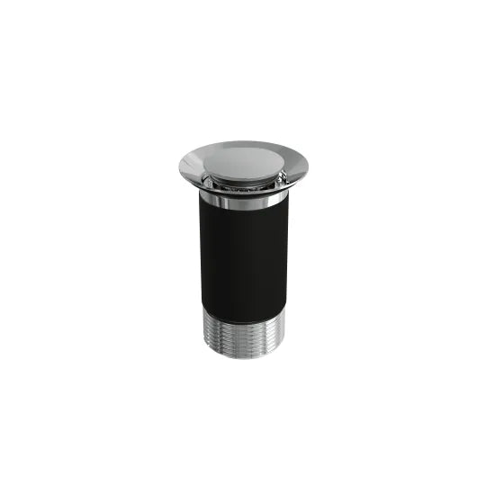 Top Fix Push Button Unslotted Basin Waste With Overflow
