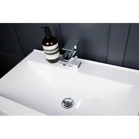 Top Fix Push Button Unslotted Basin Waste With Overflow