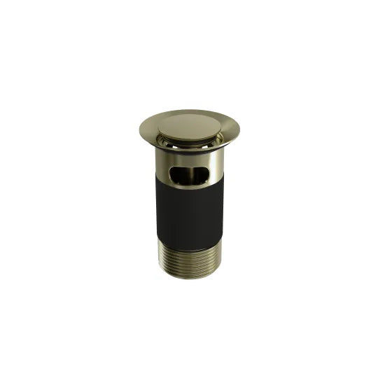 Top Fix Push Button Slotted Basin Waste With Overflow