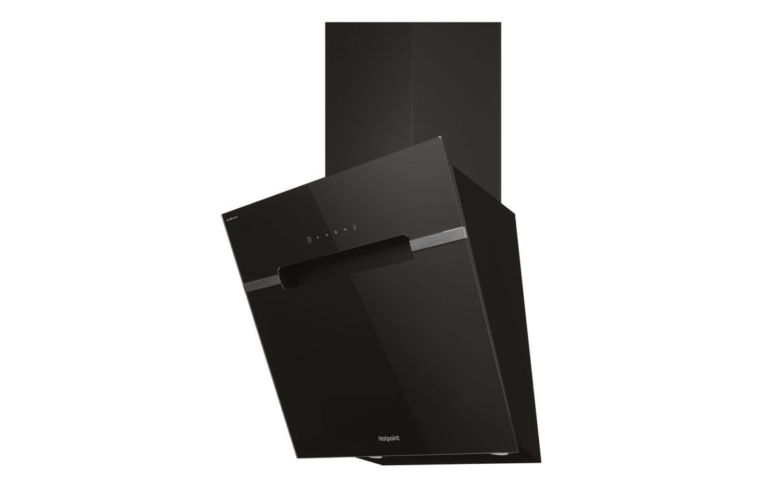 Hotpoint PHVS 61F LT DP K 60cm Angled Chimney Hood - Black