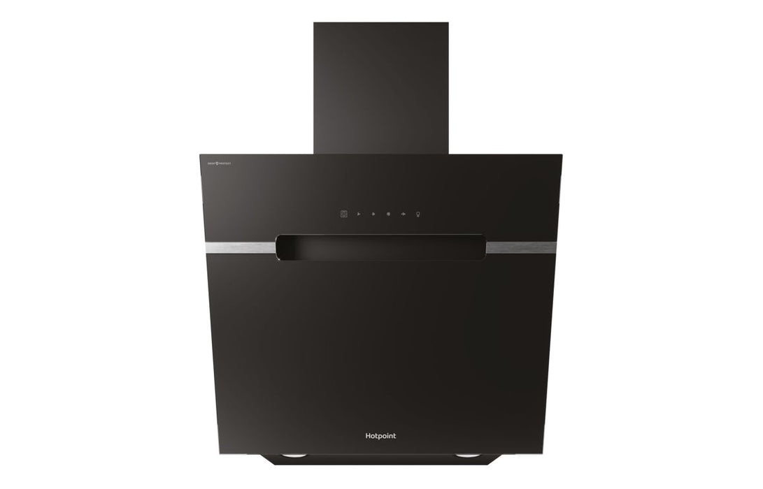 Hotpoint PHVS 61F LT DP K 60cm Angled Chimney Hood - Black