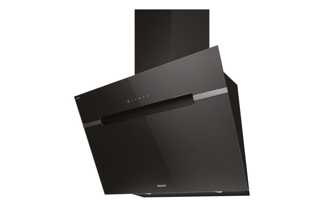 Hotpoint PHVS 91F LT DP K 90cm Angled Chimney Hood - Black