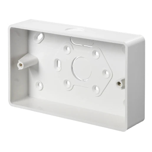 Surface Mounting Box 2 Gangs 32 Mm Round Corner Knockout