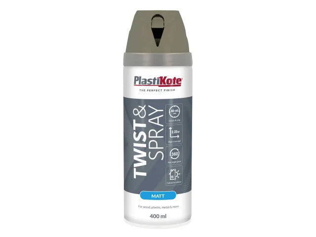 Twist & Spray Matt Quartz Grey 400ml