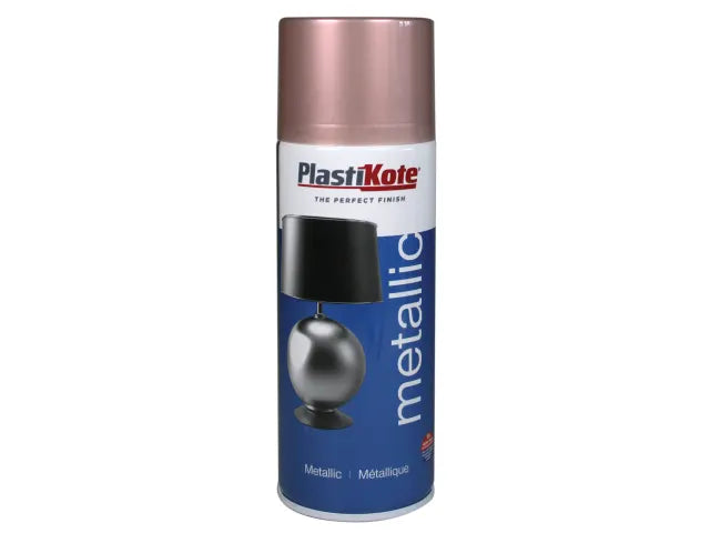 PlastiKote Metallic Rose Gold Spray Paint 400ml – Decorative Multi ...