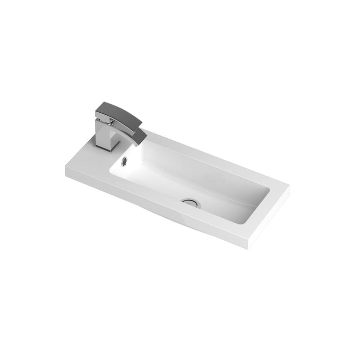 Hudson Reed Fusion 600mm Bleached Oak 2 Door Floor Standing Compact Vanity, Basin or Vanity and Basin