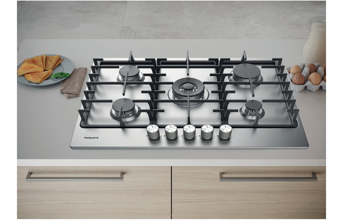 Hotpoint PPH 75G DF IX UK 75cm Gas Hob - St/Steel
