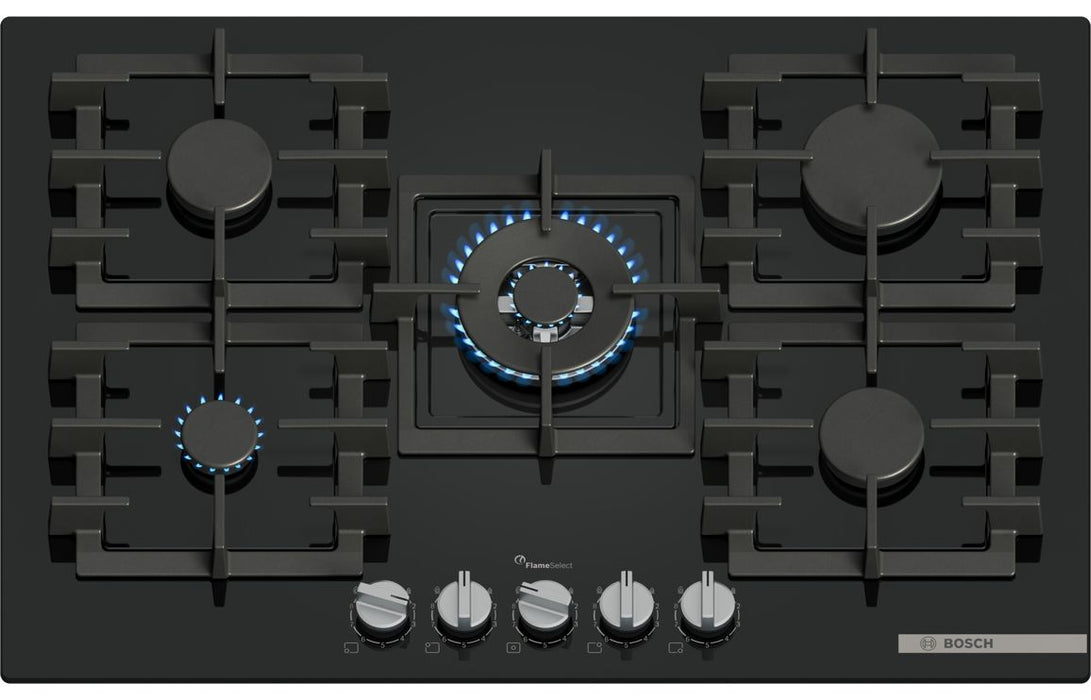 Bosch Series 6 PPQ7A6I40 75cm Gas Hob - Black