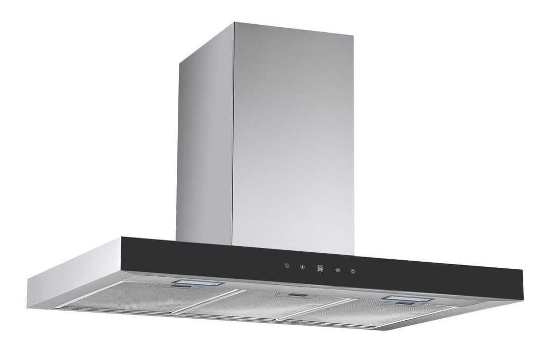 Prima PRCH035 90cm Box Chimney Hood - Black & St/Steel
