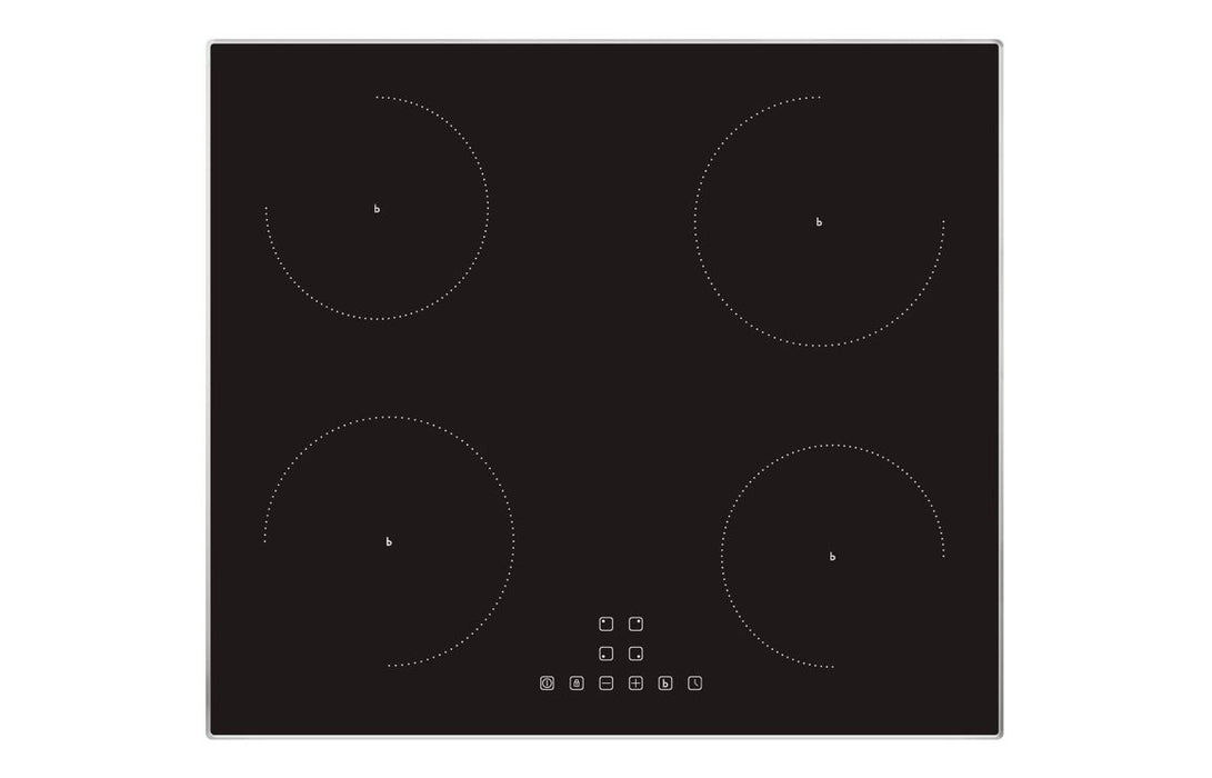Prima PRIH024 60cm Framed Induction Hob - Black & St/Steel
