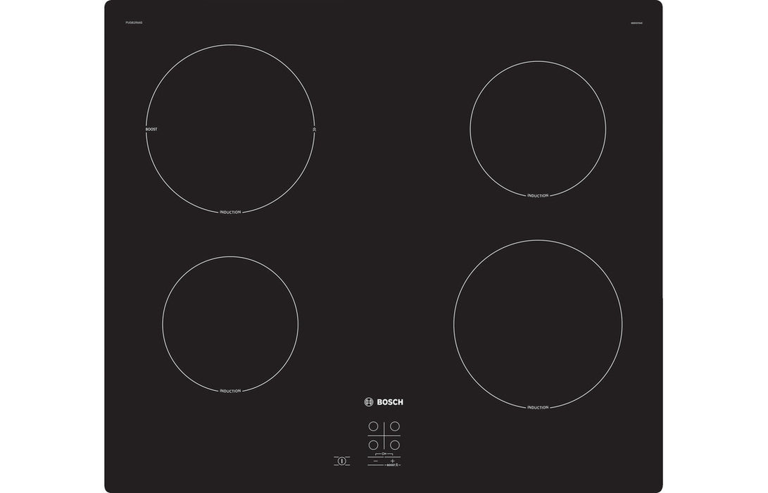 Bosch Series 2 PUG61RAA5B 60cm Induction Hob - Black Glass