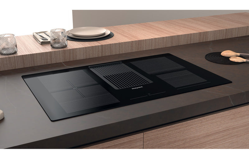 Hotpoint PVH 92 B K/F KIT 90cm Venting Induction Hob - Black